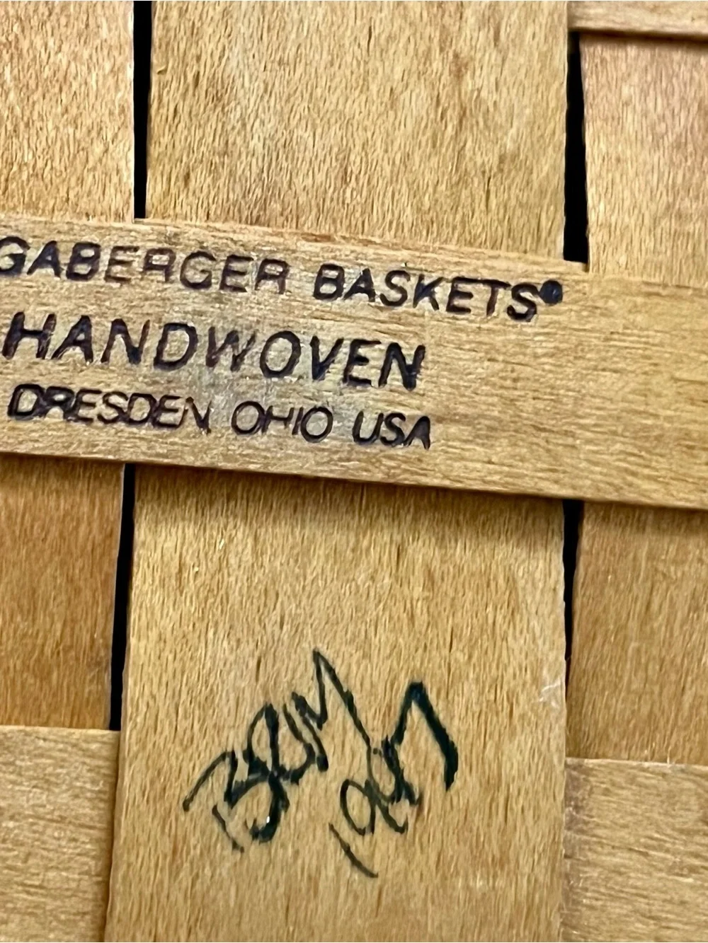 Longaberger woven basket